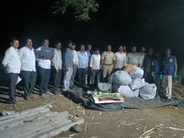 30 kg ganja seized from sugarcane field, one arrested