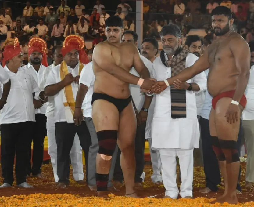 CM inaugurates Dasara Wrestling tournament