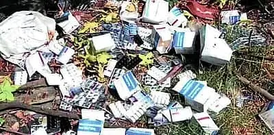 Government medicines found dumped in garbage  