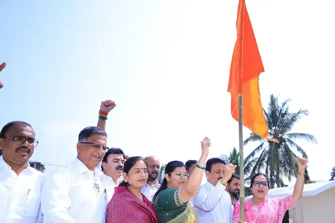 BJP leader launches Har Ghar Bhagwa campaign in Nashik
