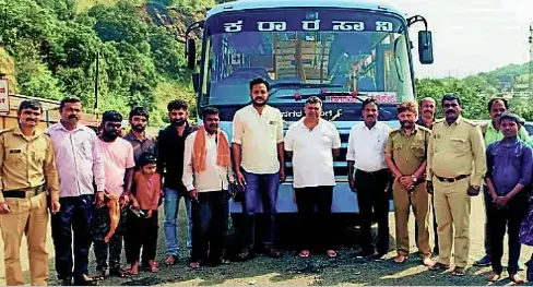 Bus service begins in Bhagamandala, Talakaveri