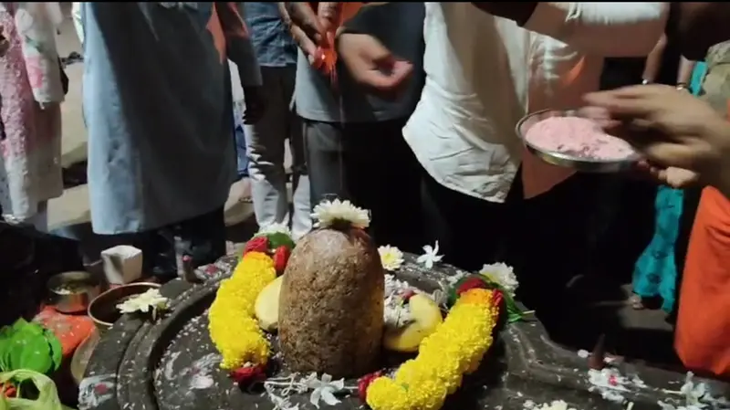 Ancient Shiva Lingam unearthed during temple renovation  