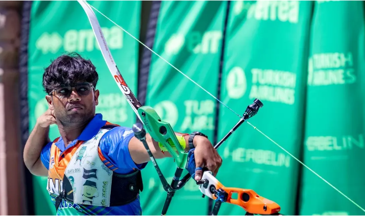India men’s recurve team wins silver medal