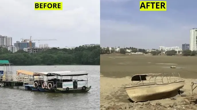 Lake Drained for ₹18-Crore Rejuvenation Works