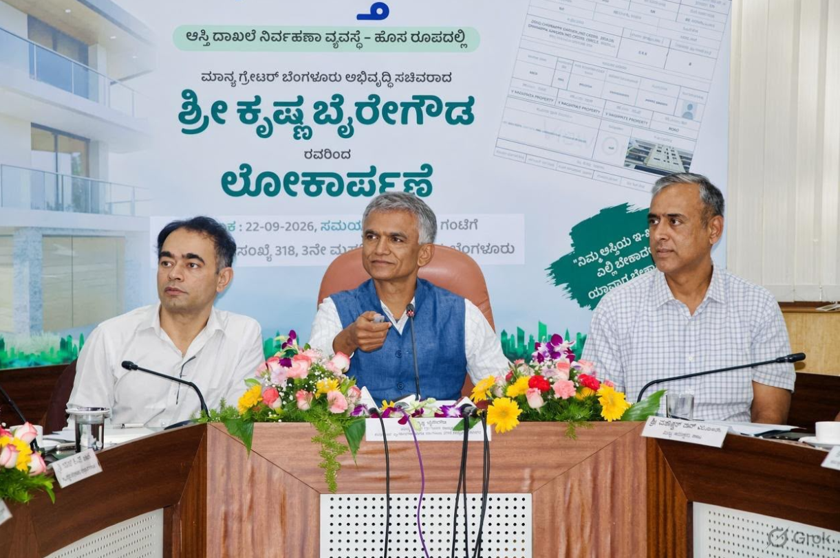 GBA unveils e-Aasthi 2.0 to streamline B’luru property records