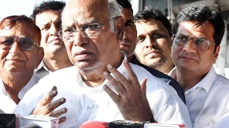 Kharge targets BJP over rising household costs