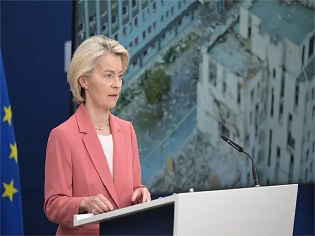 EU Chief Urges Gaza rebuild, backs two-state solution
