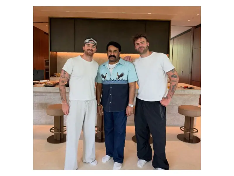 The Chainsmokers meet Mohanlal during Dallas tour