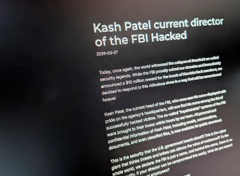 Iran-linked hackers breach FBI director Kash Patel’s Personal Email