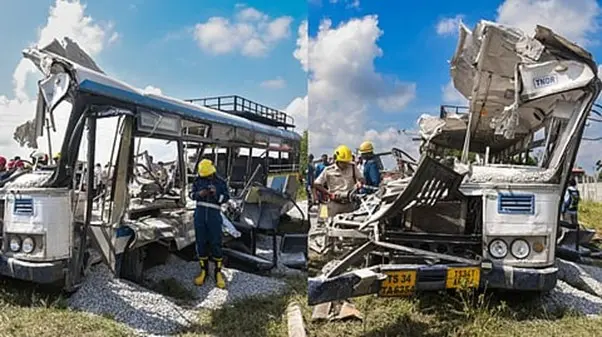 24 Killed as Truck Rams into Passenger Bus in Telangana