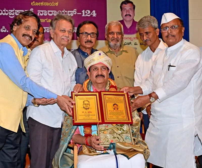 YSV Dutta honoured with J.P. award for distinguished service
