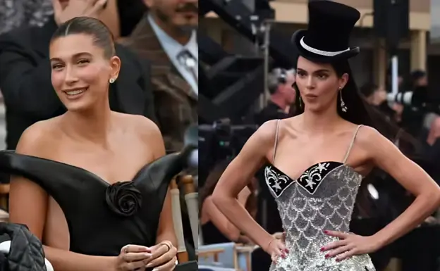 Hailey Bieber cheers Kendall Jenner at Vogue World