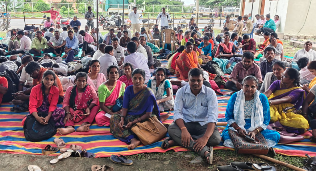 Disabled workers launch indefinite sit in protest