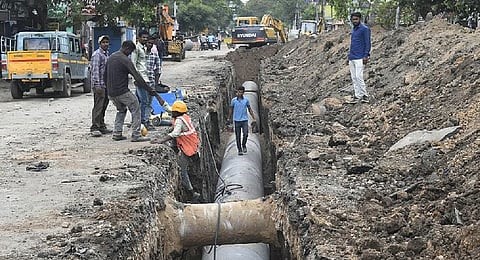 MG Road Pipe Work Triggers Mixed Response from Businesses