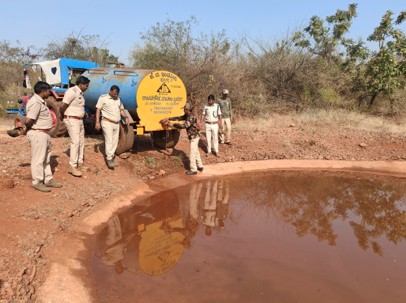 Forest department launches emergency water drive in Kappatagudda
